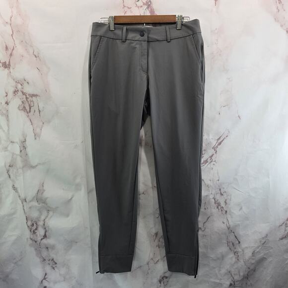 Hiverlay Pants Womens Large Gray Mid Rise Ankle Zip Golf Pro Straight Quick Dry - Picture 5 of 11